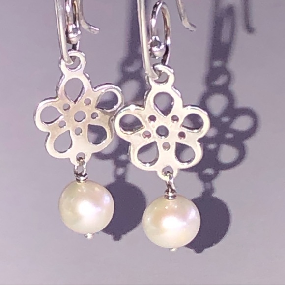 Pandora Pearl Compose Earring Charm 925 Ale - Picture 4 of 4